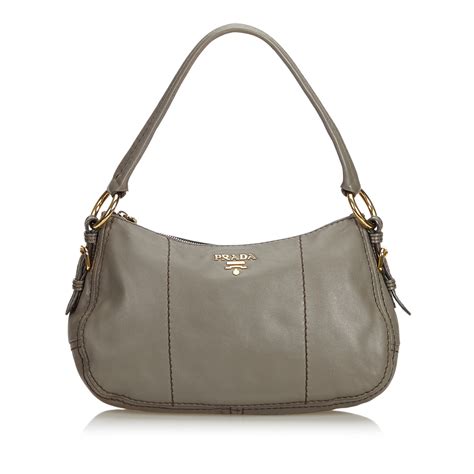 grey prada shoulder bag